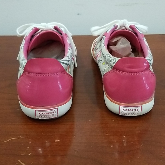 Coach women's Barrett ppy grff heart sneakers - Picture 4 of 16